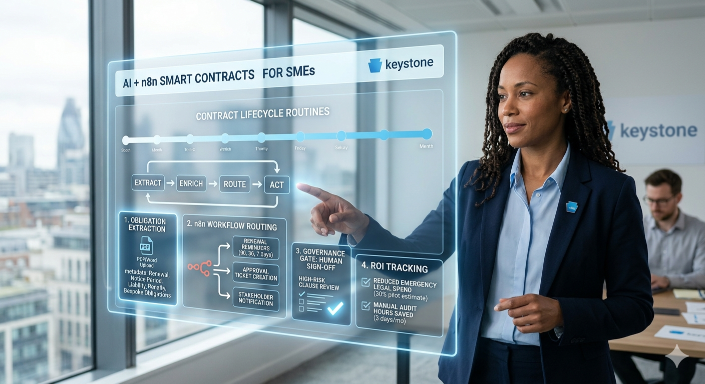 How SMEs can automate contracts: extract obligations, prevent surprises, and reduce legal drag with AI + n8n