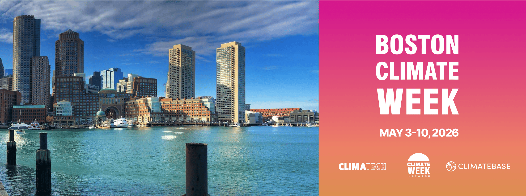 Boston Climate Week announces ClimaTech as co-presenter with Climatebase