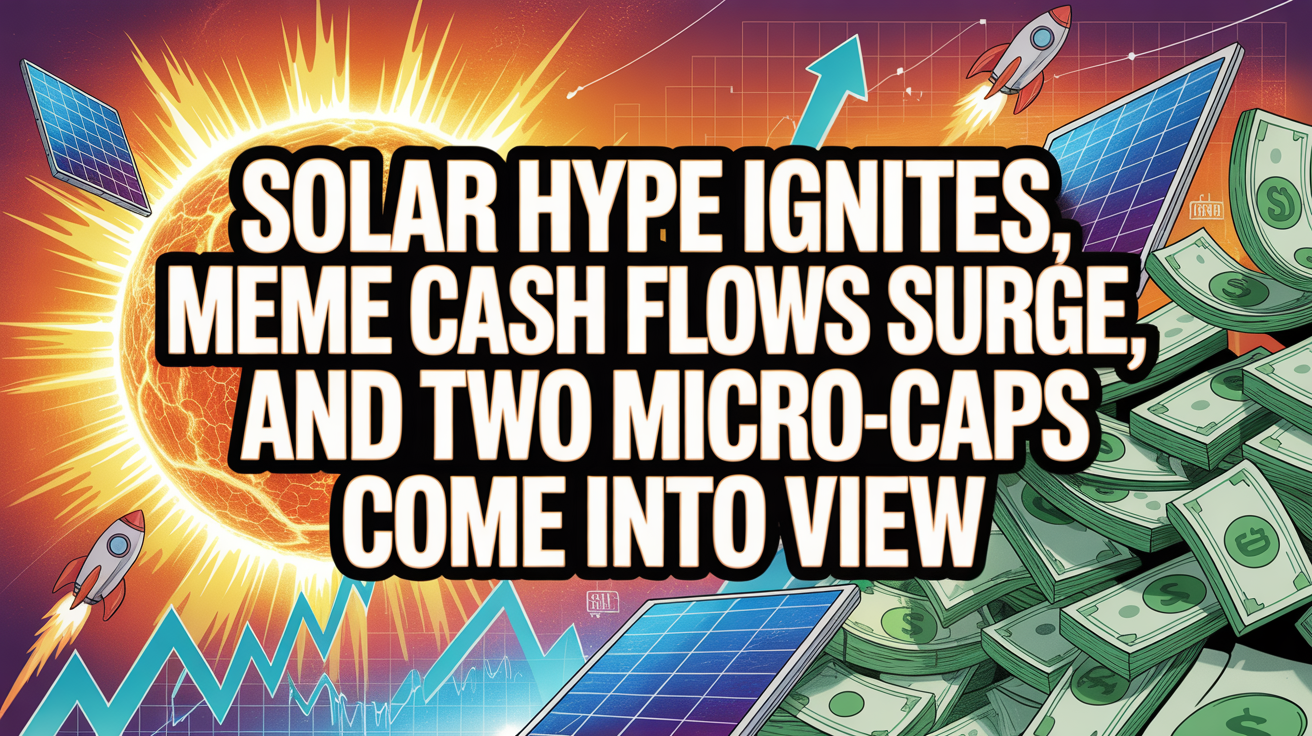 Solar Hype Ignites, Meme Cash Flows Surge, and Two Micro-Caps Come Into View