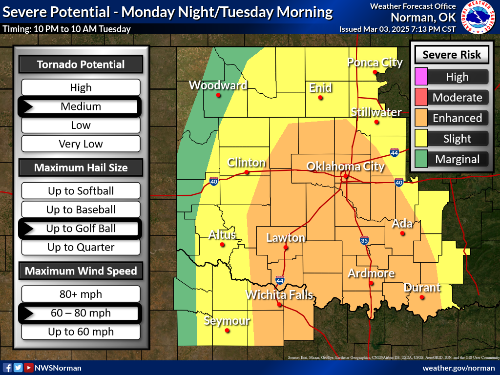 Tornado watch issued for much of western, central Oklahoma