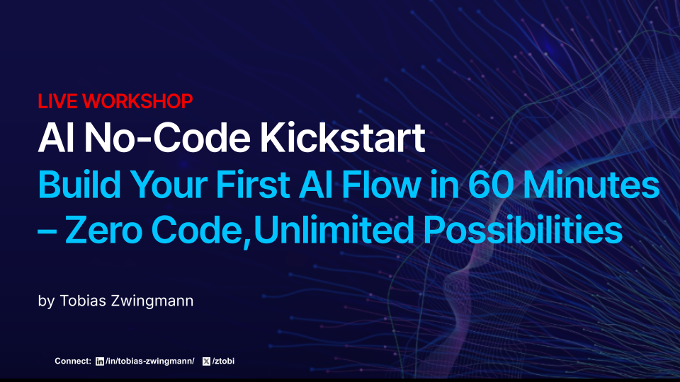 The AI No-Code Kickstart