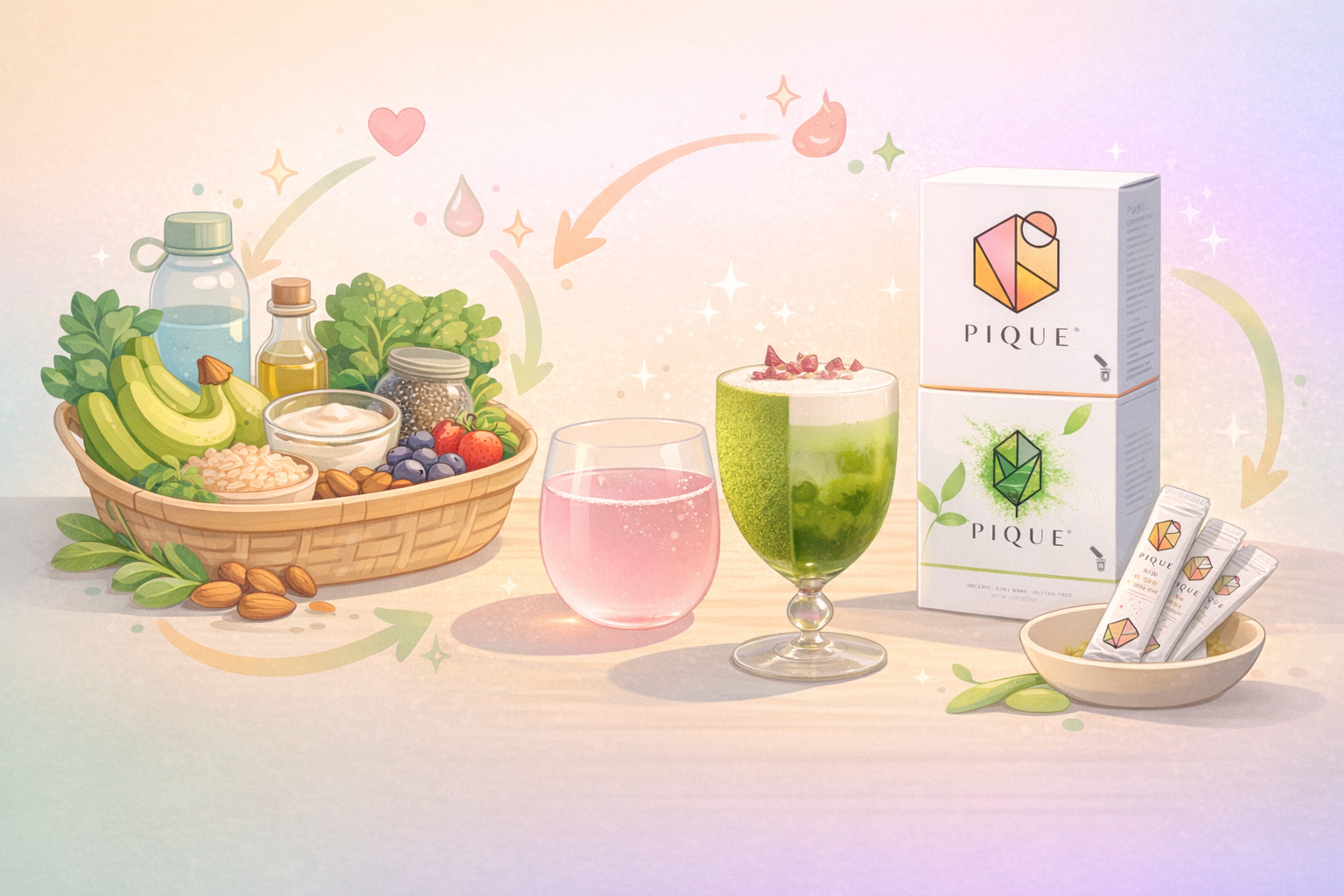 What I drink for glow (not what I apply)