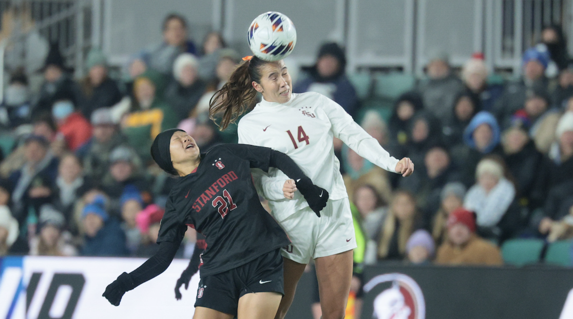 Ockene's resiliency, Hudson's late goal lifts FSU to 1-0 win and a fifth national title