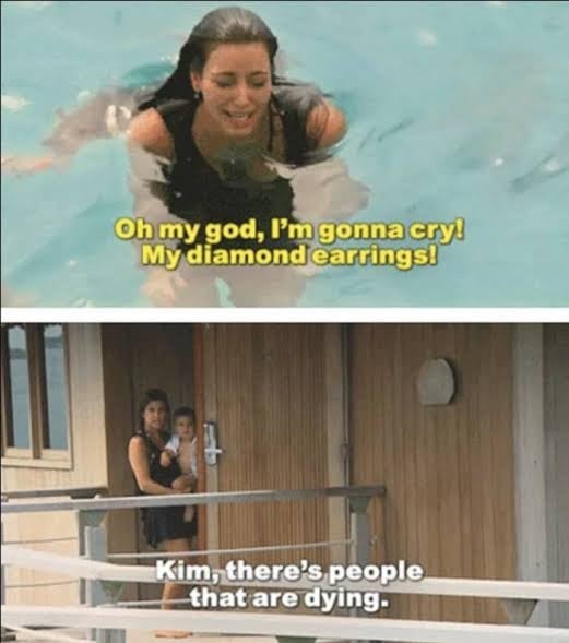 Kim, there’s people that are dying.