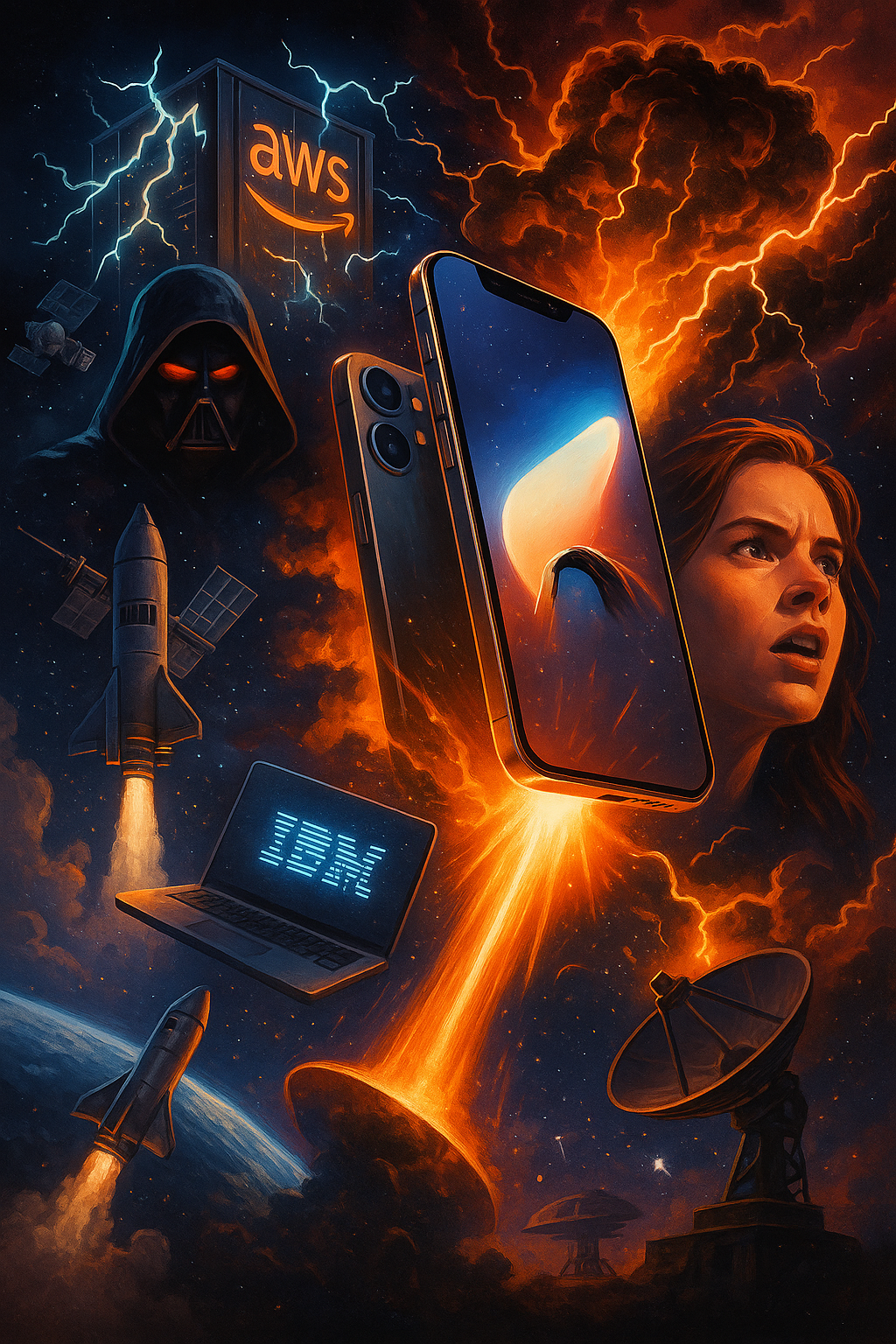 Afternoon Report: AWS Outage, iPhone 17 Surge, and Apple Antitrust Heat Rock Tech News
