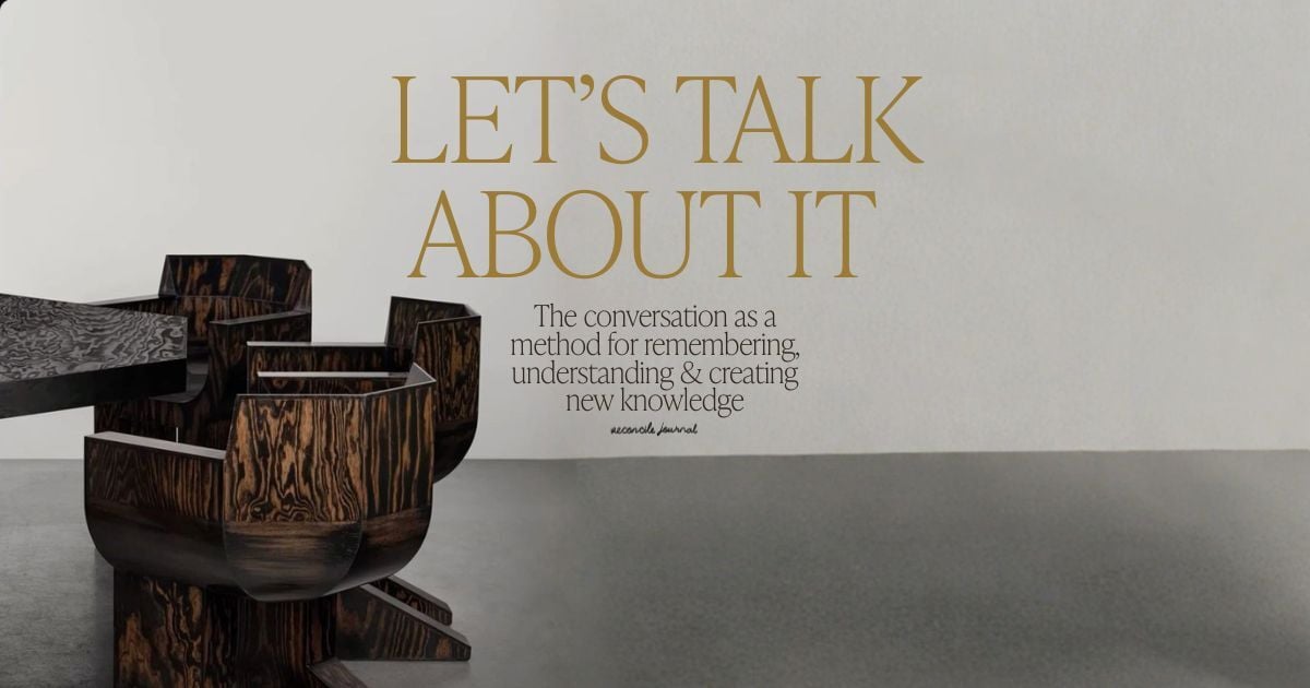 Reconcile Journal Digest #10: the art of the conversation