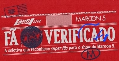 Budweiser vai levar os maiores fãs do Maroon 5 para um show da banda 