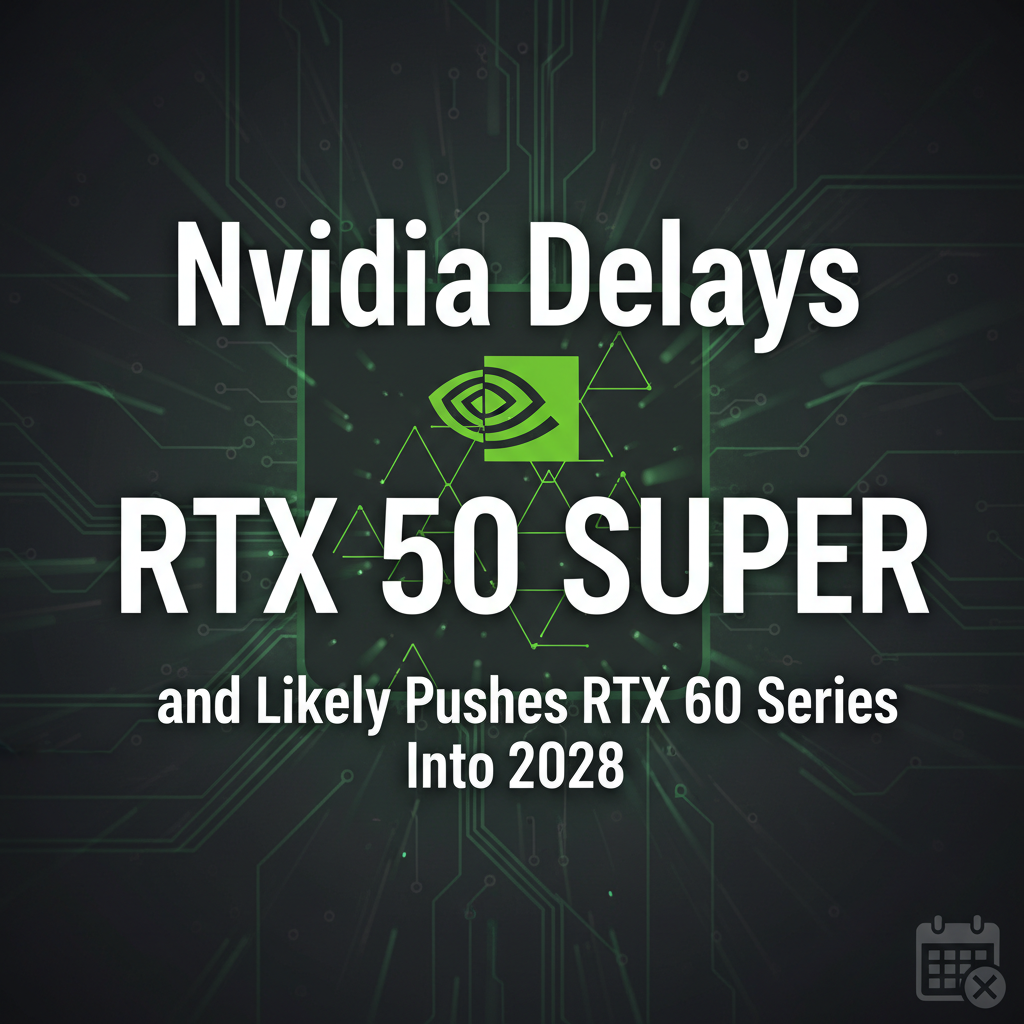Nvidia Delays RTX 50 Super and Likely Pushes RTX 60 Series Into 2028