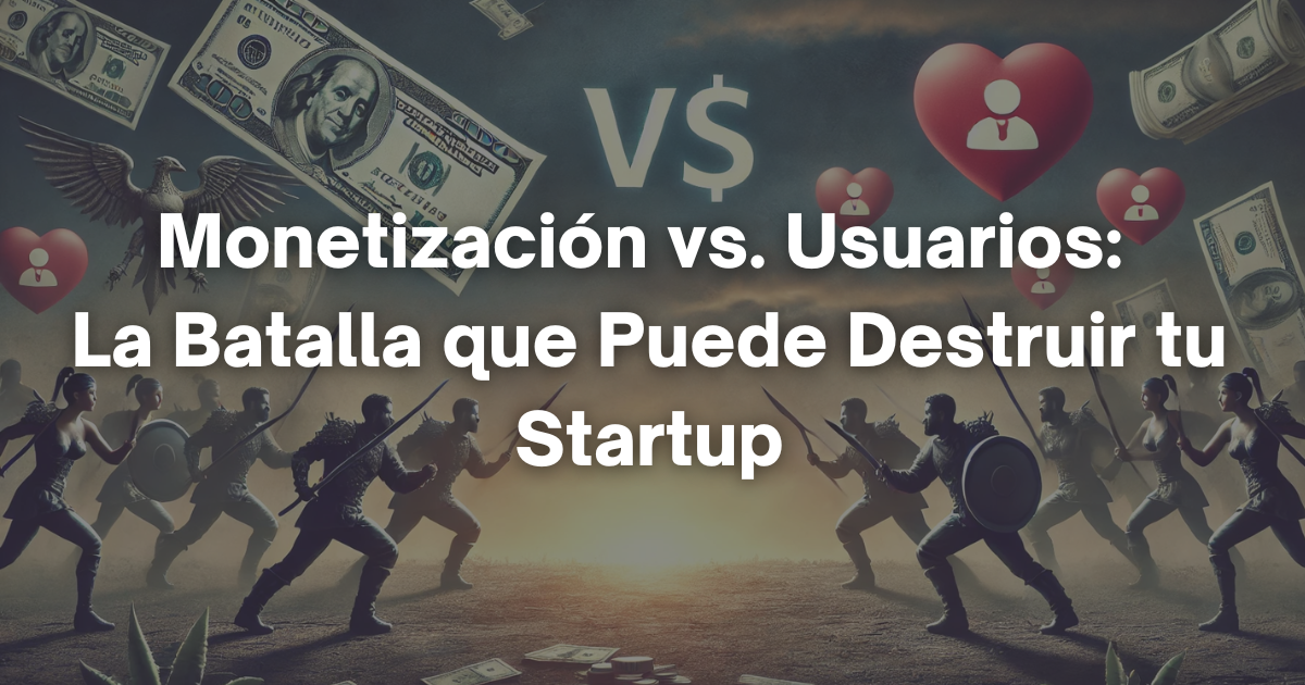 🦄 Monetización vs. Usuarios: La Batalla que Puede Destruir tu Startup