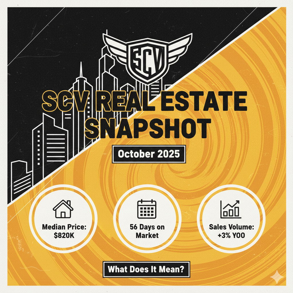 SCV Real Estate Snapshot – October 2025