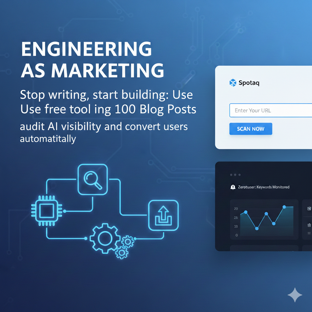 Engineering as Marketing: Why I Built a Free Tool Instead of Writing 100 Blog Posts