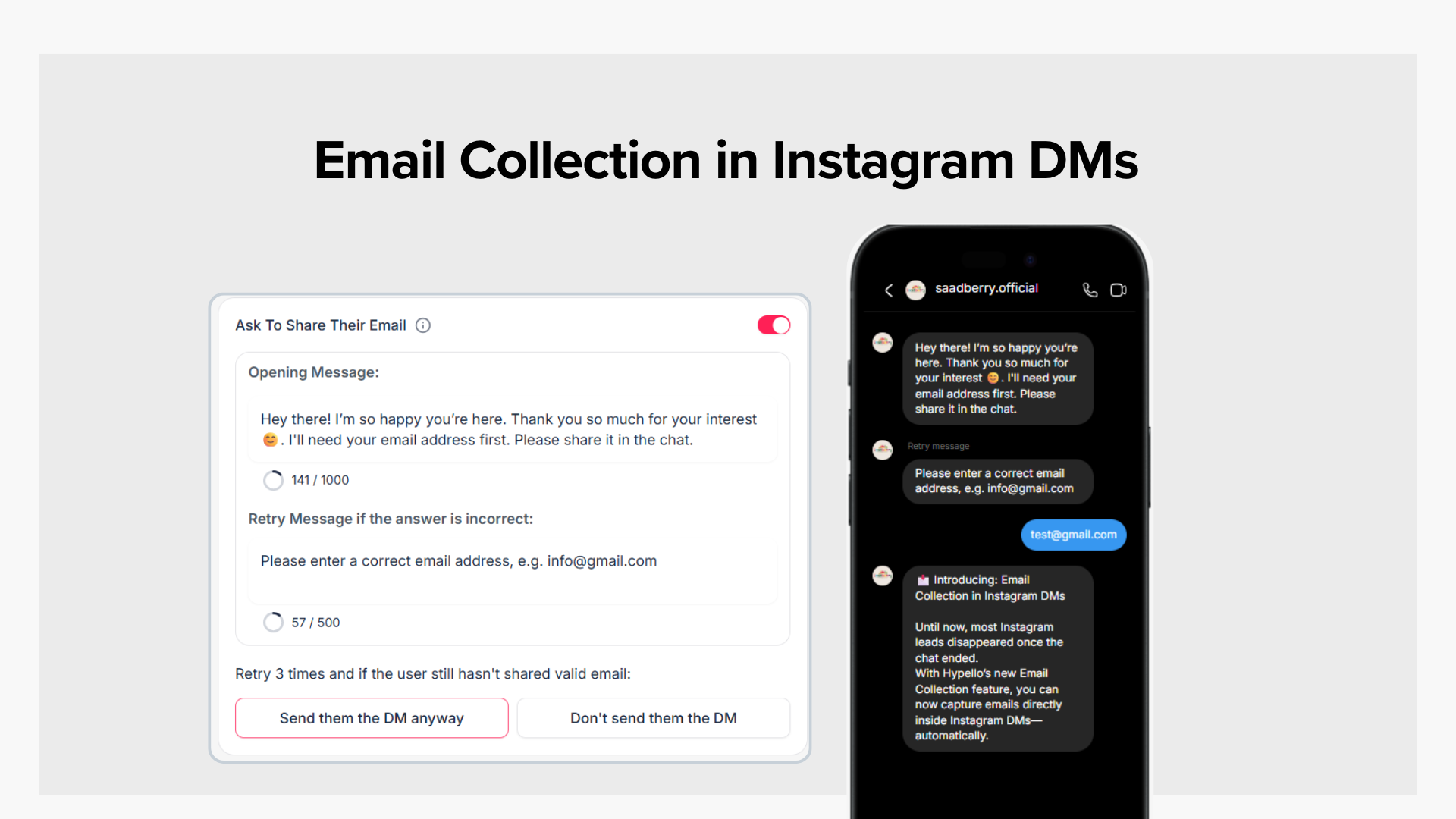 Introducing: Email Collection in Instagram DMs 📩 