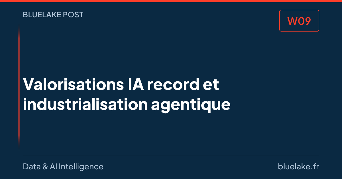BLP#09 · Valorisations IA record et industrialisation agentique