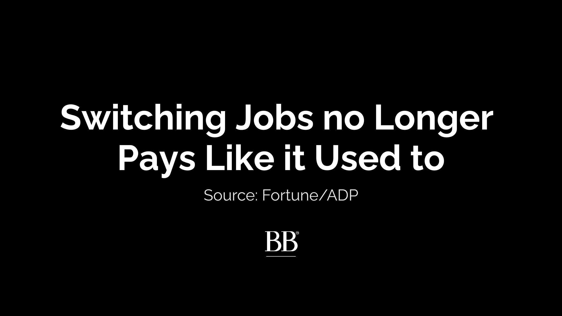 The Job-Hopping Advantage Is Fading
