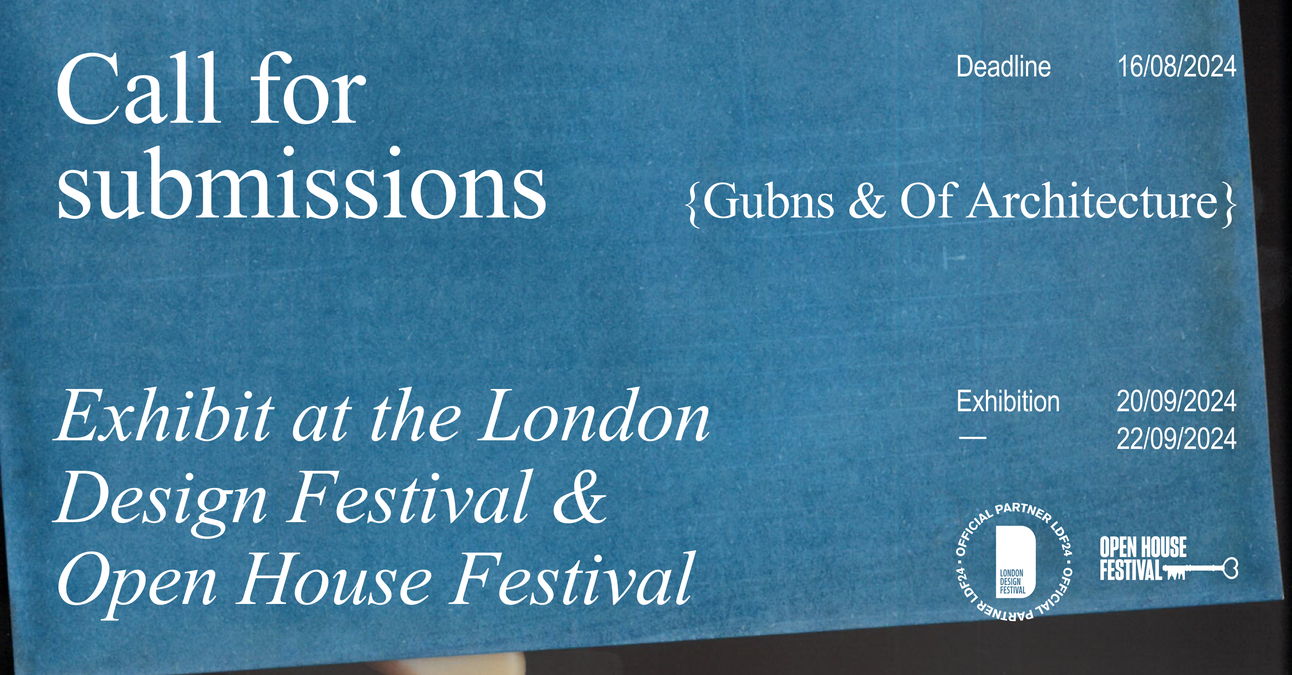Call for Submissions: Pop-up for London Design Festival & Open House Festival