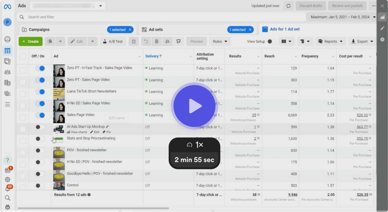 How to Figure Out Which Ad to Test Next?