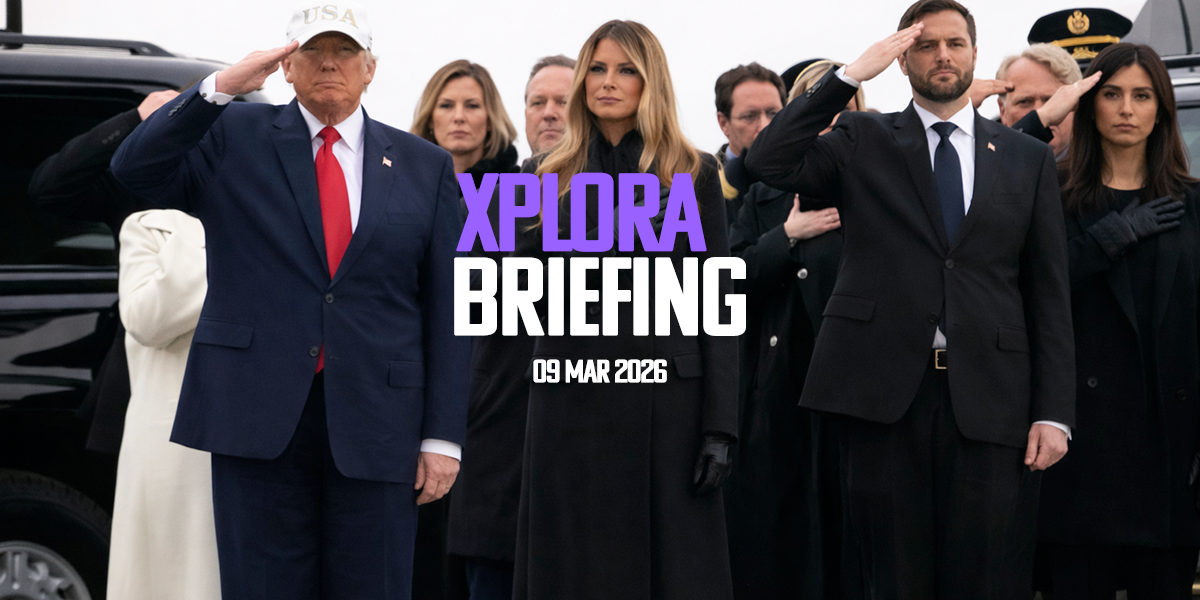 XPLORA BRIEFING | Trump diz que guerra contra o Irã está “praticamente encerrada”