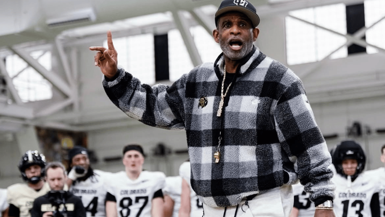 Deion Sanders Shares Homelessness Stories To Inspire His Team