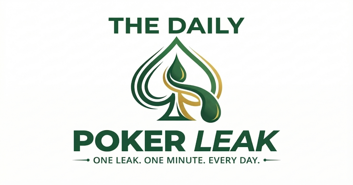 The Leak That Starts Before You Even See Your Cards