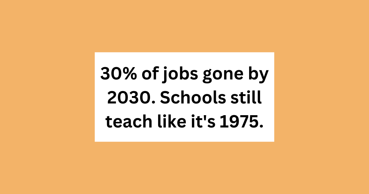  Your child's future job doesn't exist yet