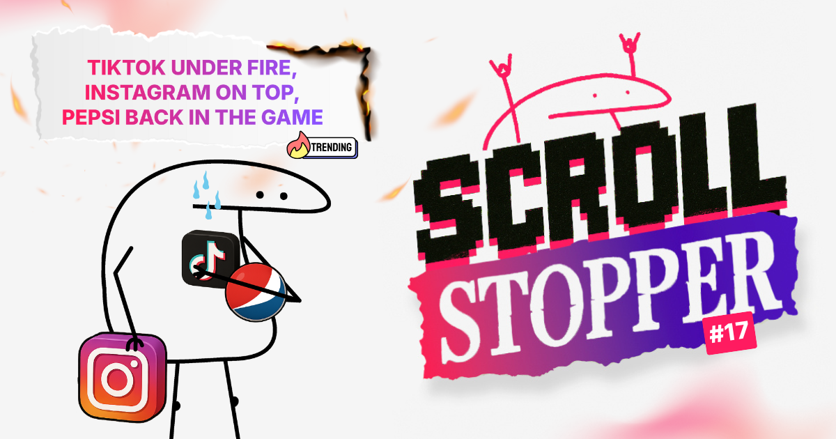 tiktok under fire, instagram on top, pepsi back in the game