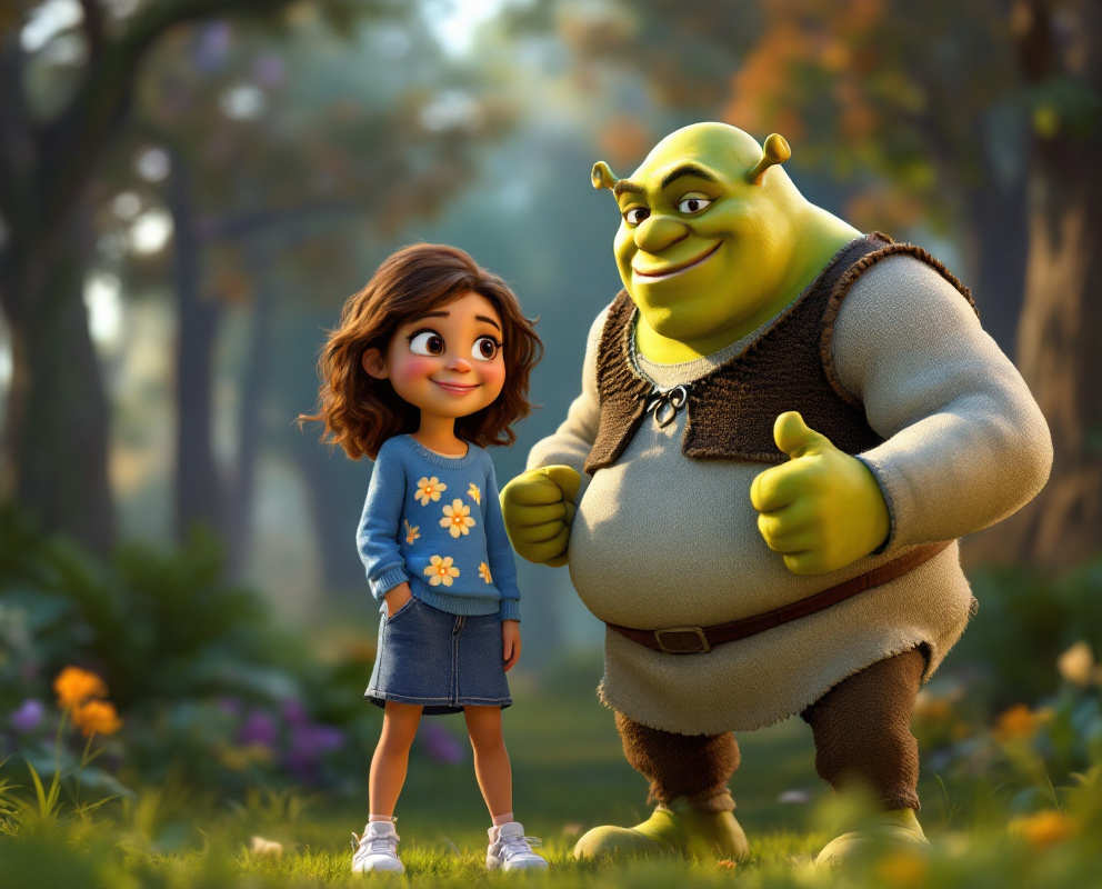 Today’s Story: Sophia's True Self (With Shrek!) 👀