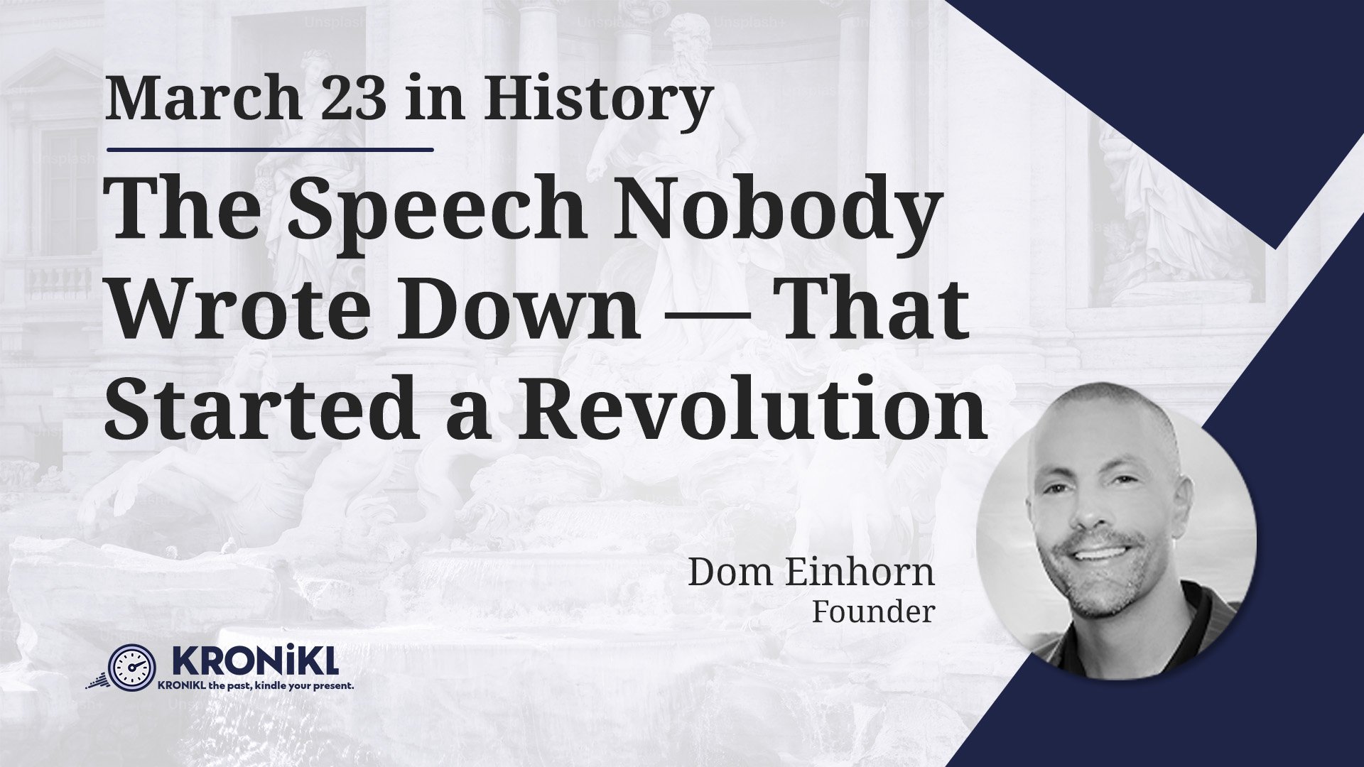 The Speech Nobody Wrote Down — That Started a Revolution