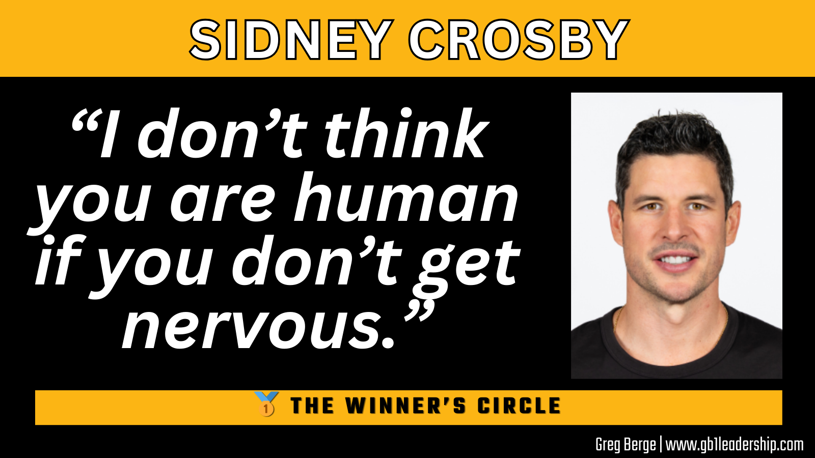 🥇The Winner's Circle: Sidney Crosby