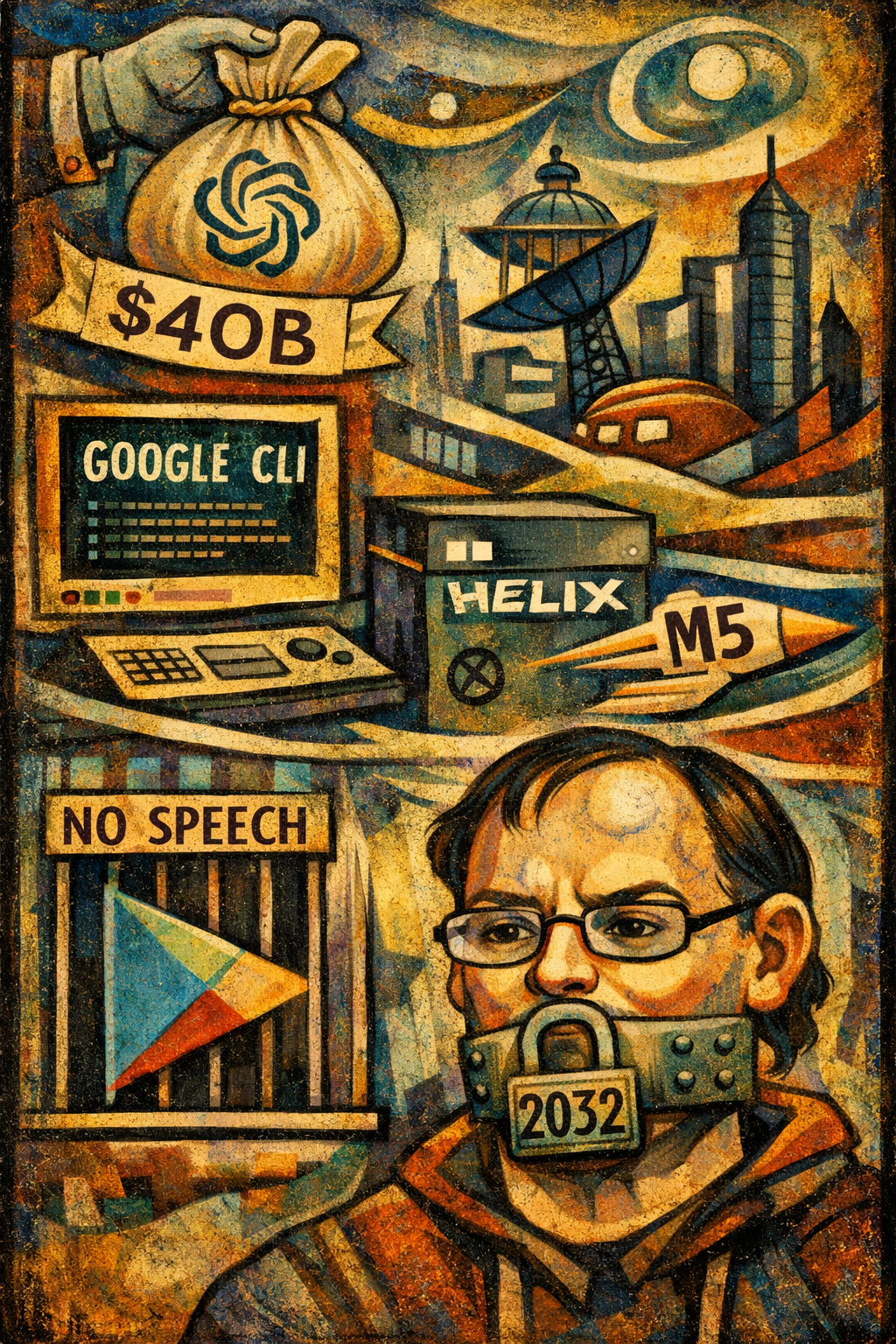 Burying the Lede Fridays: Softbank borrows 40B to finance OpenAI; Google goes CLI, XBox becomes Helix, M5 Rules.