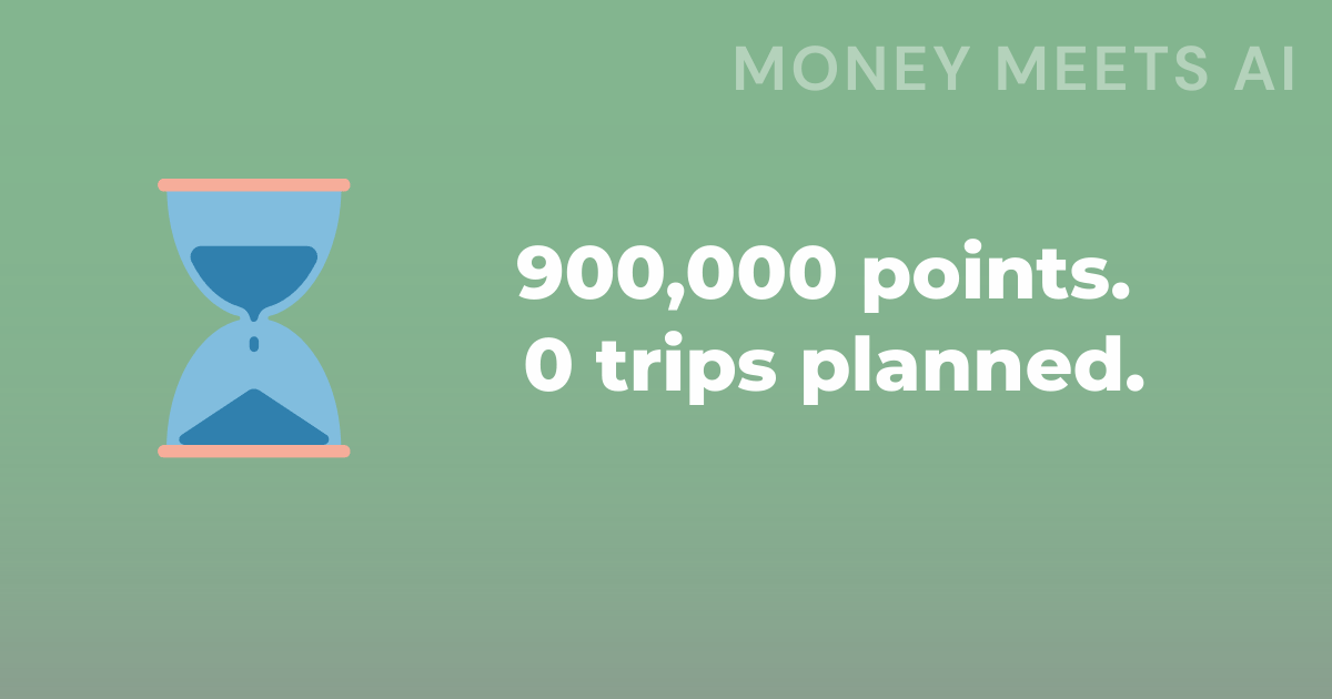 2 million points earned. 900,000 still sitting there. Should I have just taken the cash back?