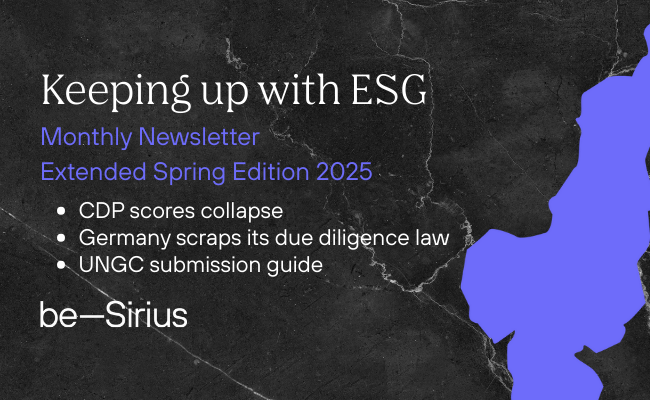 Keeping up with ESG - Extended Spring Edition 2025