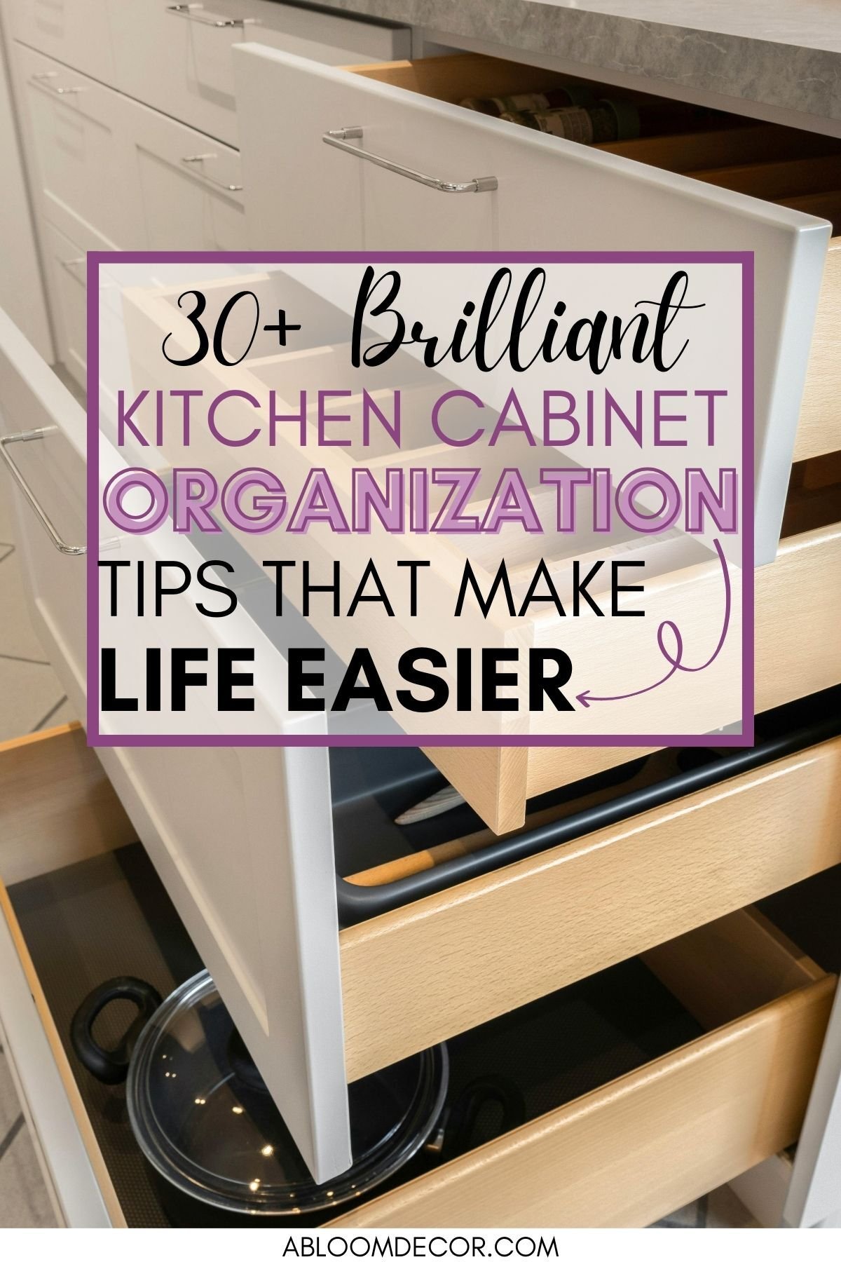 Kitchen Cabinet Organization Ideas