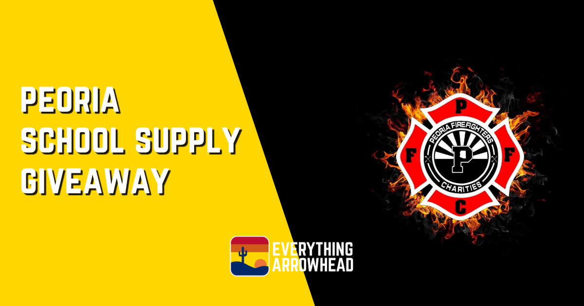 Peoria Firefighter Charities school supply giveaway
