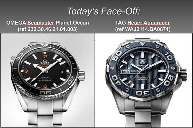OMEGA Seamaster Planet Ocean vs. TAG Heuer Aquaracer