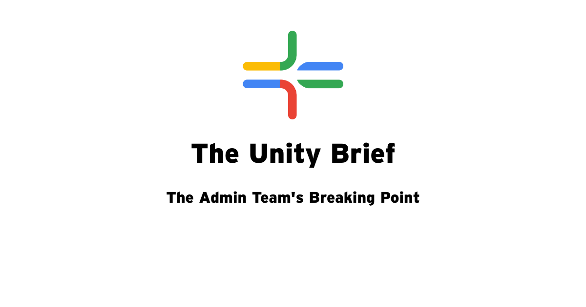 The Admin Team's Breaking Point