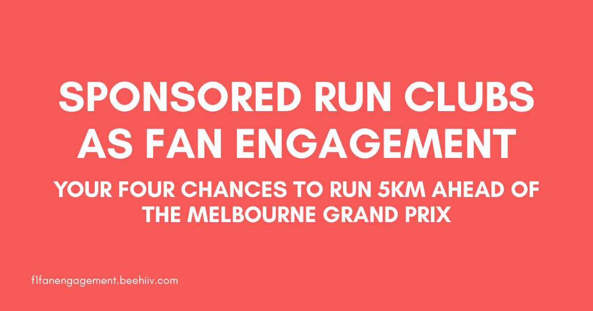 Run baby run: 5km run clubs as fan engagement