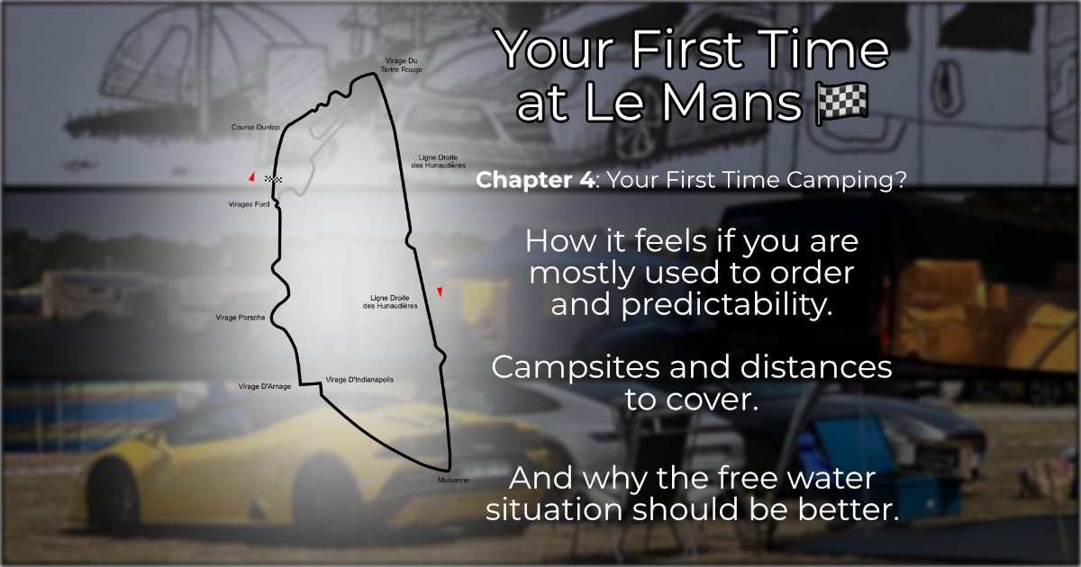 🚗🖌️ Your First Time at Le Mans: Your First Time Camping?