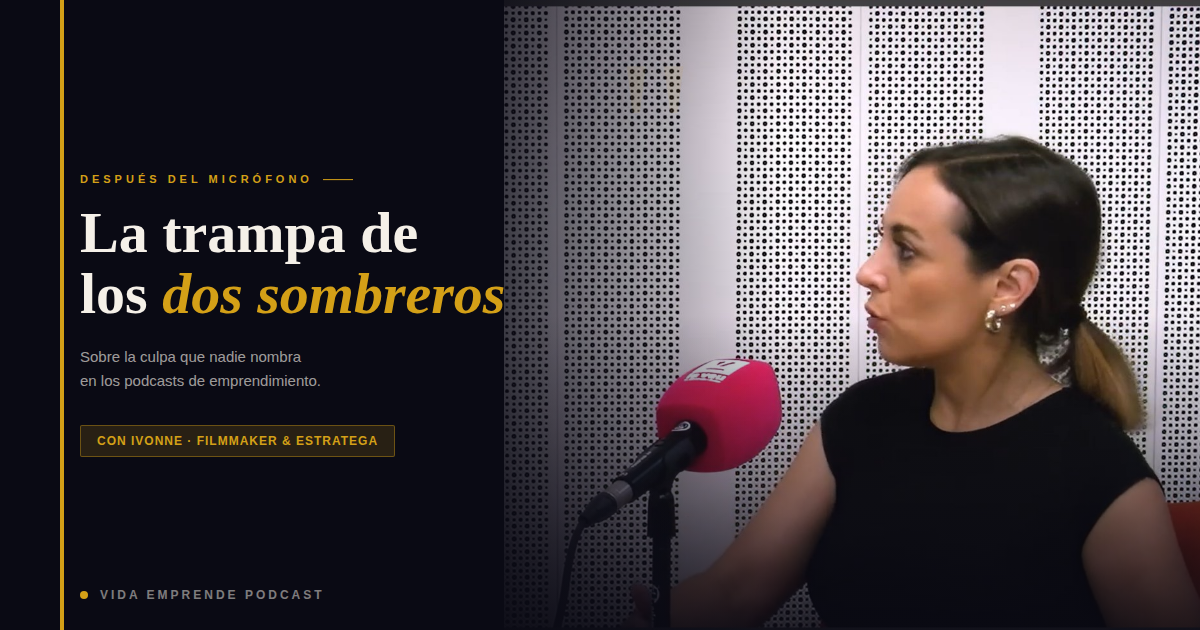 Sobre la culpa que nadie nombra en los podcasts de emprendimiento