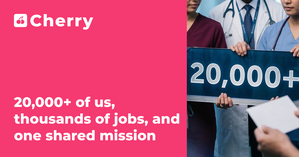 20,000+ of us, thousands of jobs, and one shared mission