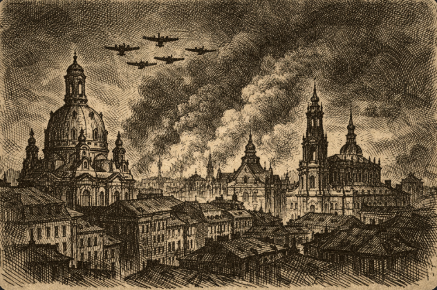 The Firestorm Over Dresden (1945)