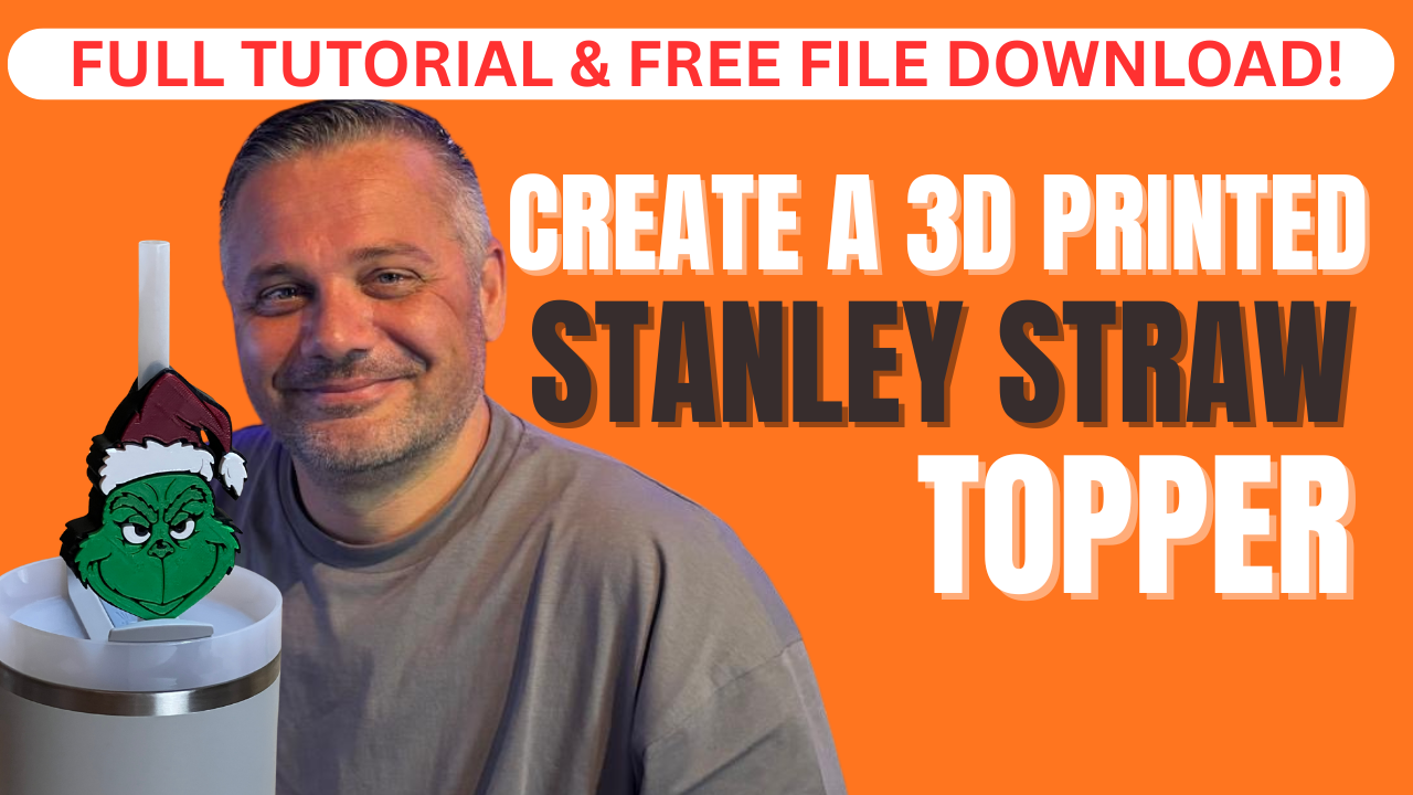 Create a 3D Printed Straw Topper - Free File & Tutorial.