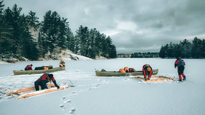 😨 Plunging A 100-Foot Waterfall + Science Says Why Canoeing Is Key To Happiness + 🔥 Light A No-Match Fire + 🛶 Canoe Sledding The Spring Breakup