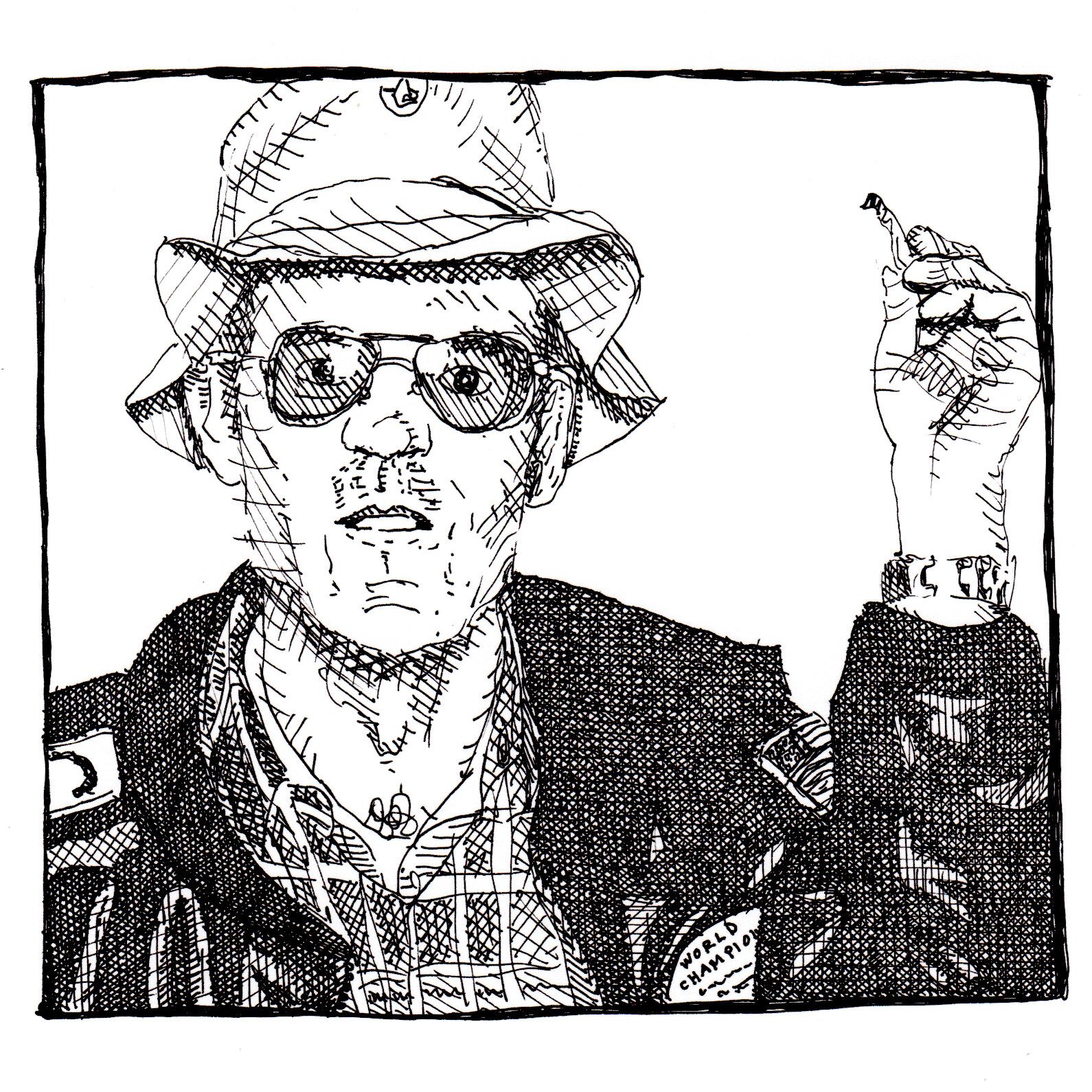 Hunter S. Thompson at the Chateau Marmont