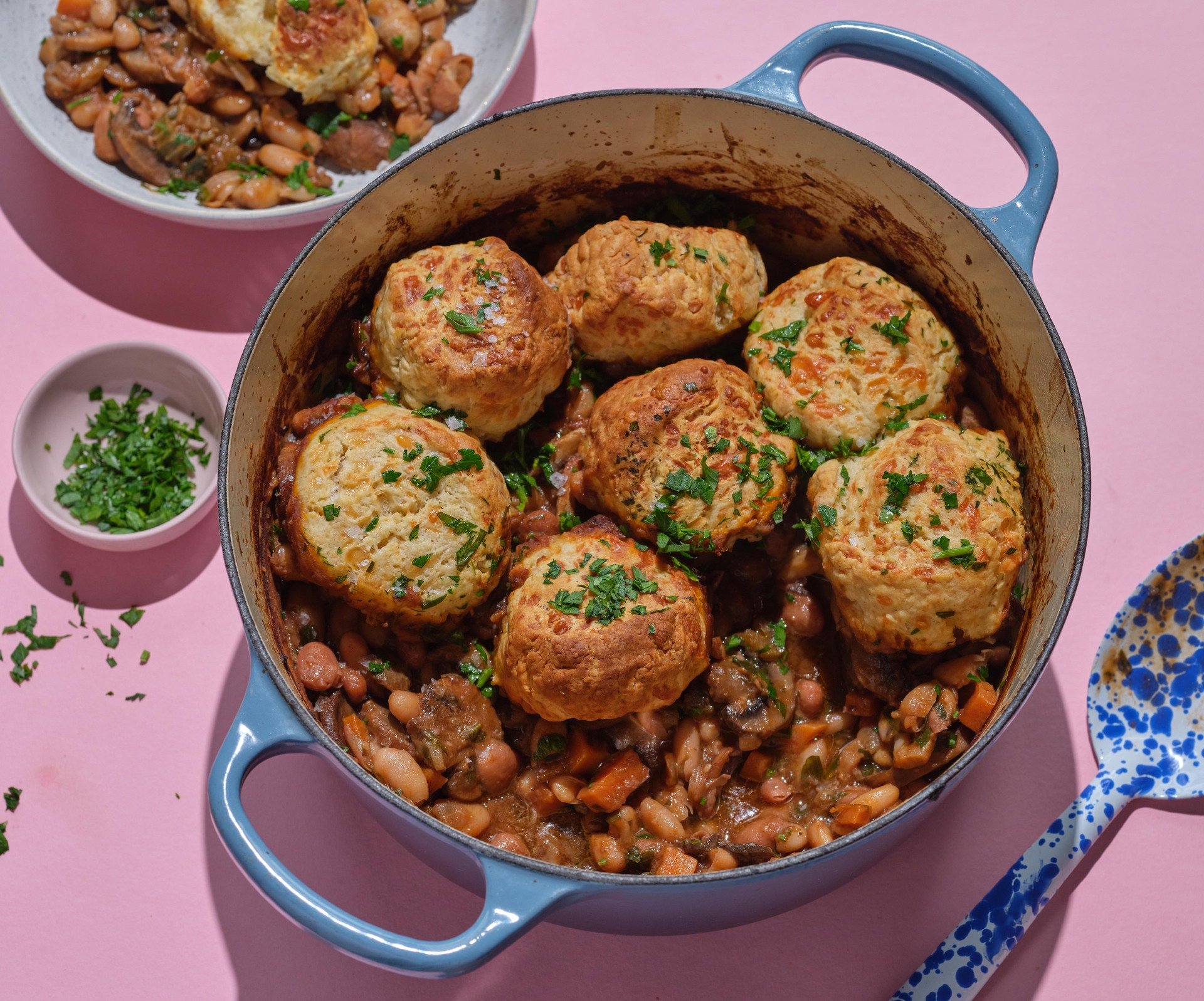 Ali Honour’s bean and mushroom stew