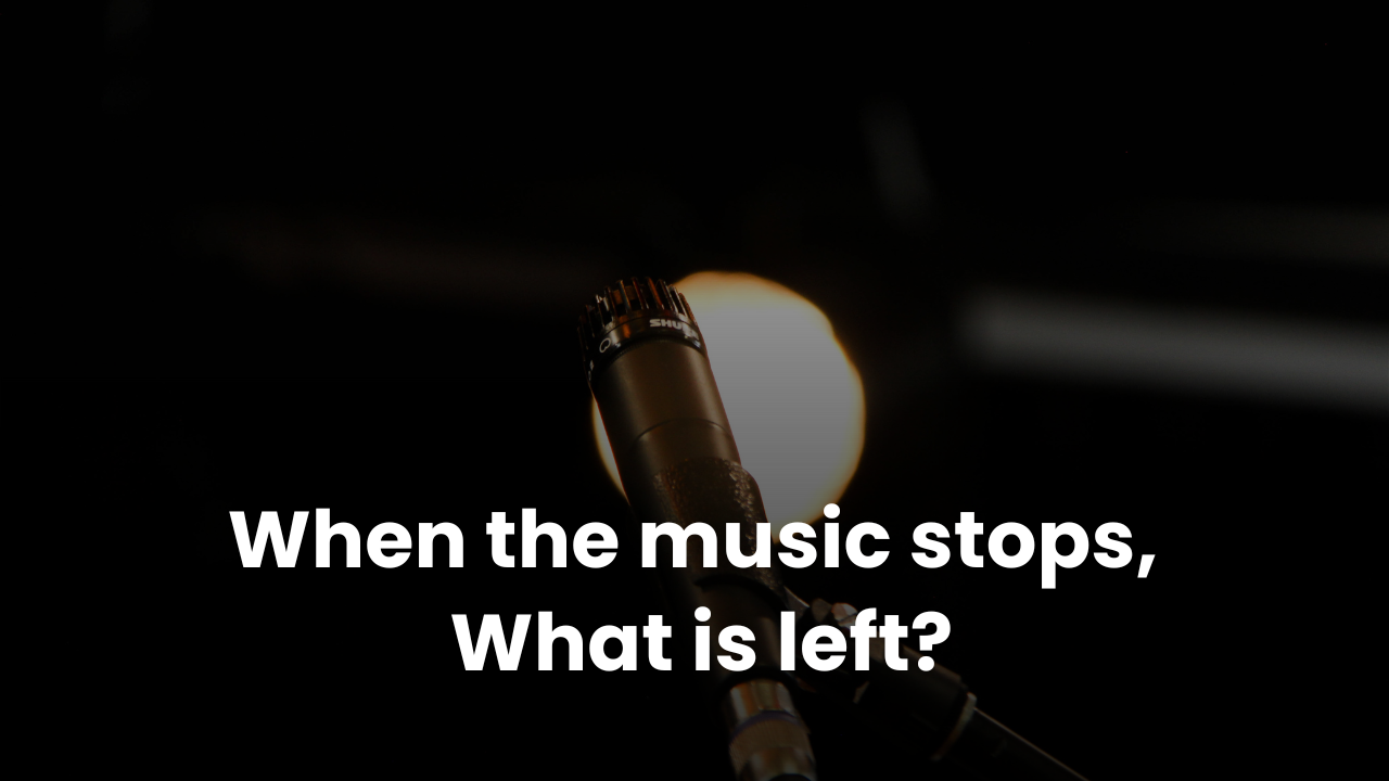 Sometimes You Have to Stop the Music to Take Care of Your Health