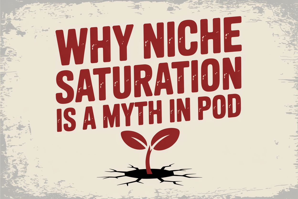 Why Niche Saturation is a Myth in POD: How to Thrive in Crowded Markets