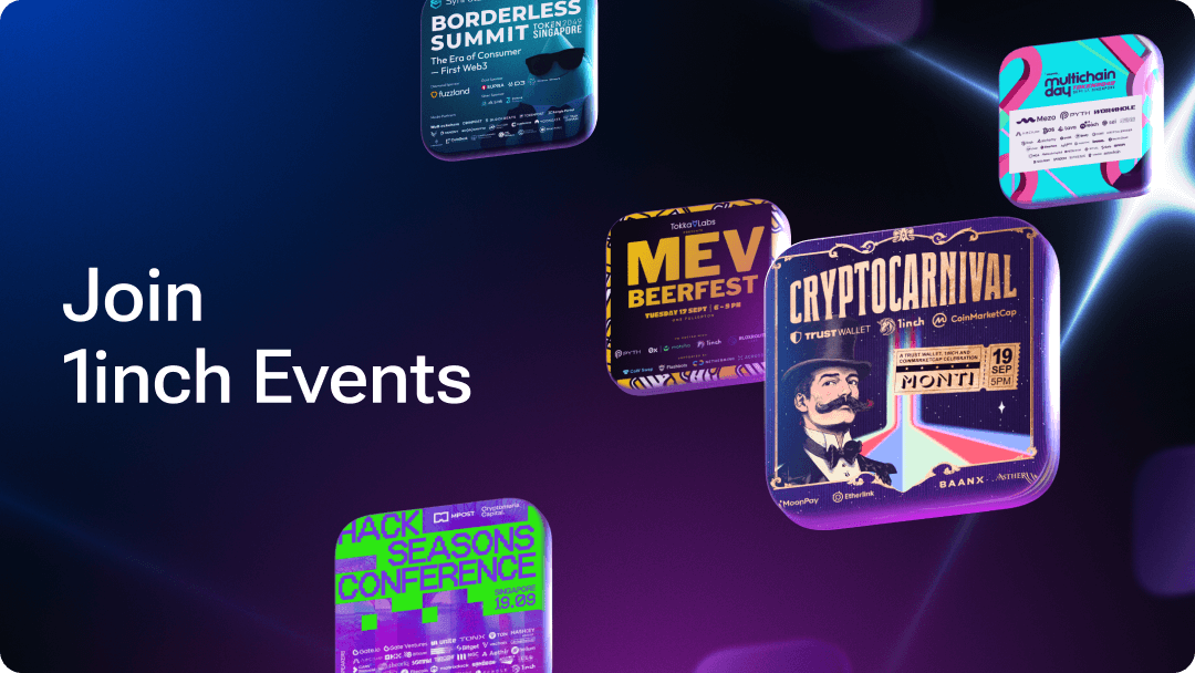 1inch is lighting up September with events, insights and parties!