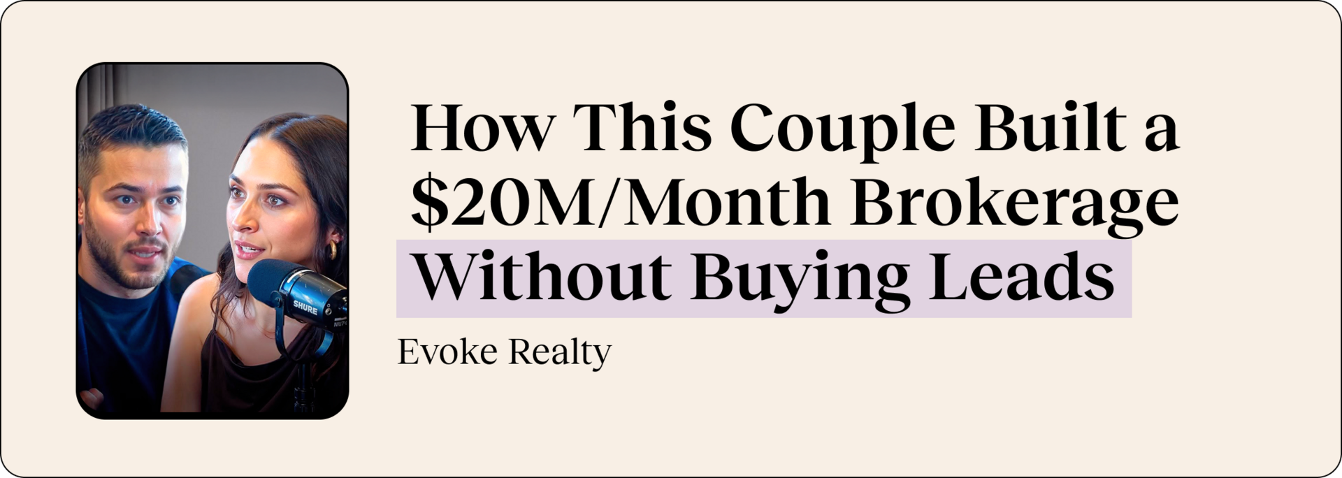 🧱 How This Couple Built a $20M/Month Brokerage Without Buying Leads