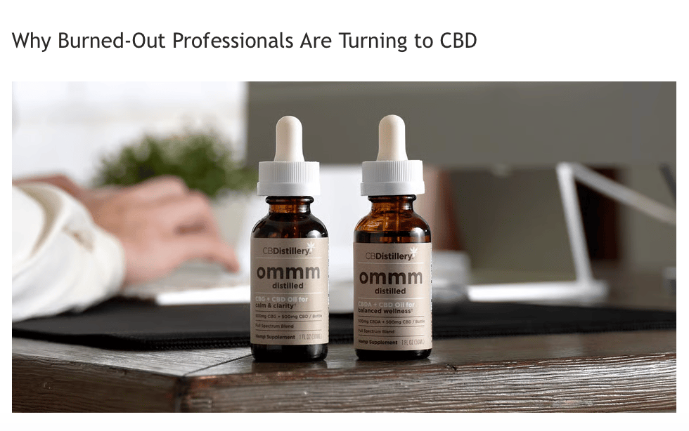 Why Burned-Out Professionals Are Turning to CBD