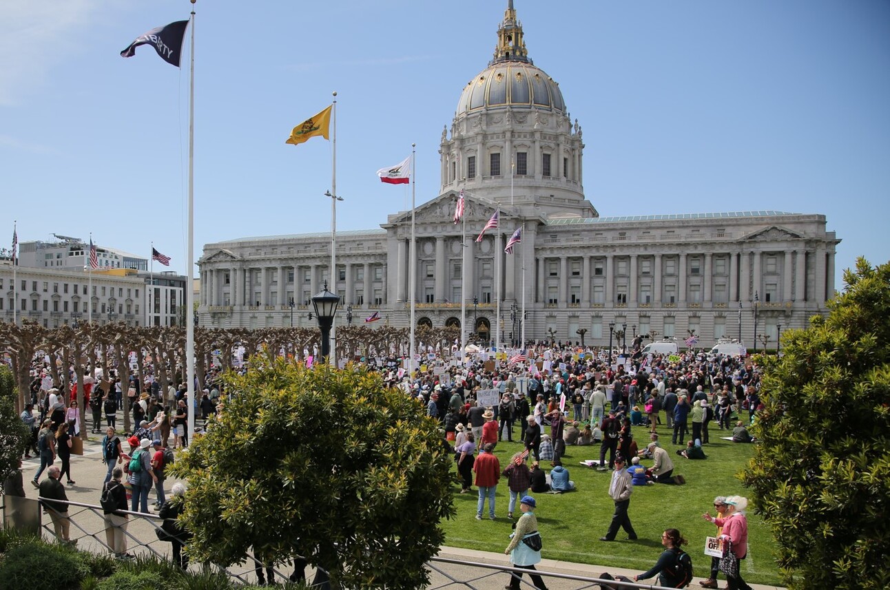 10,000 Rally at SF Civic Center Against Trump’s Agenda